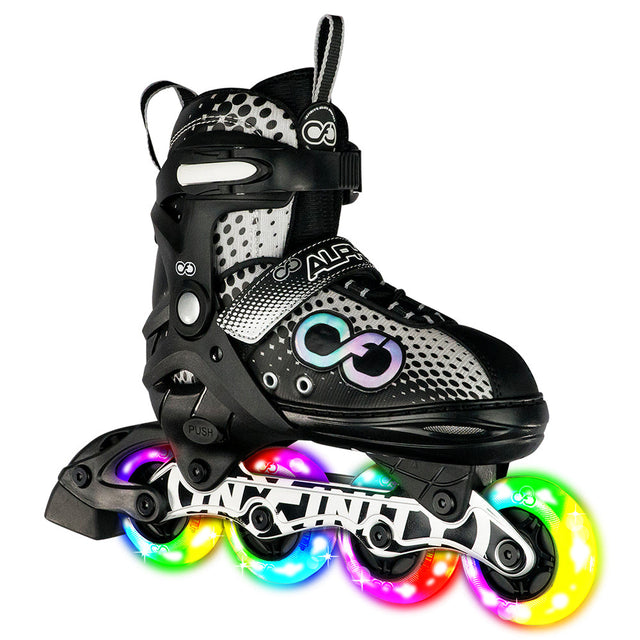 ALPHA Black Size Adjustable Inline Skates