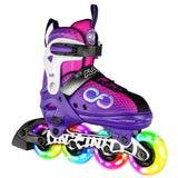 ALPHA Purple Size Adjustable Inline Skates