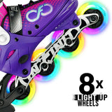 ALPHA Purple Size Adjustable Inline Skates