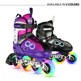 ALPHA Purple Size Adjustable Inline Skates