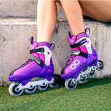 ALPHA Purple Size Adjustable Inline Skates