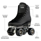 RETRO Black Roller Skates