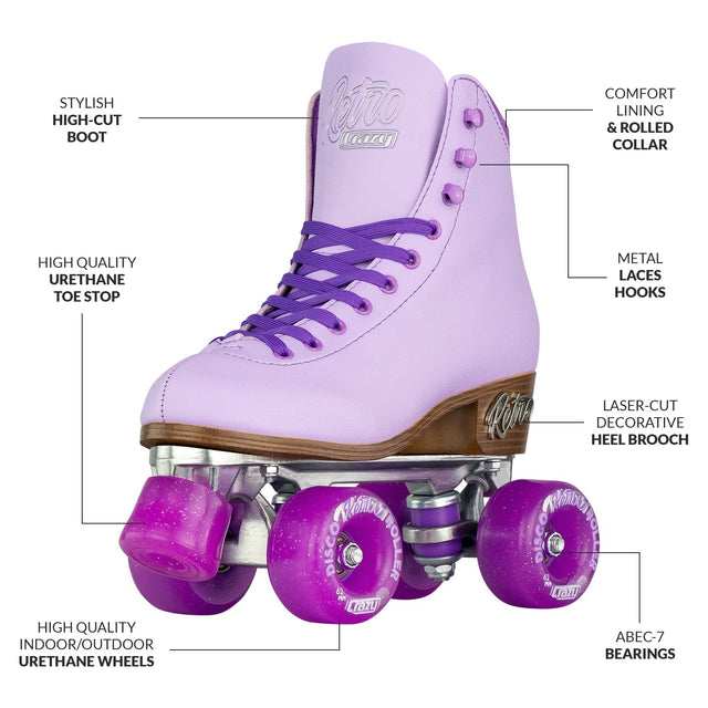 RETRO Purple Roller Skates