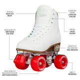 RETRO White Roller Skates