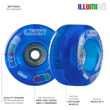 iLLUMIN8 Blue LED Light Up Roller Skate Wheels