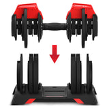 CORTEX Revolock V2 48kg Adjustable Dumbbell + Barbell + Kettlebell All-in-One Set with Stand (24kg Pair)