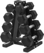 CORTEX Hex Dumbbell 56kg Set with Stand (4, 6, 8, 10kg Pairs)