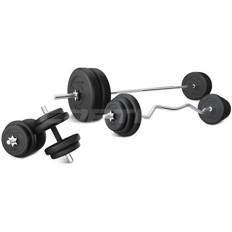 CORTEX 90kg EnduraCast Barbell Weight Set