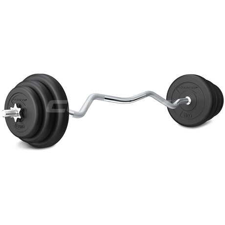 CORTEX 40kg EnduraCast Curl Bar Weight Set