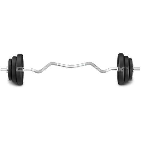 CORTEX 40kg EnduraCast Curl Bar Weight Set