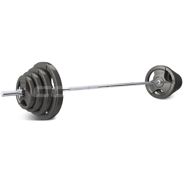 CORTEX 65kg Tri-Grip Standard Barbell Weight Set 25mm 