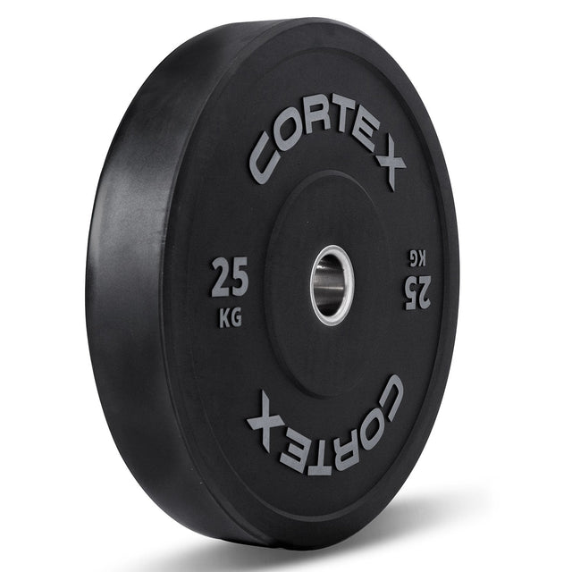 CORTEX 150kg Black Series V2 Rubber Olympic Bumper Plate Set 50mm