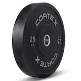 CORTEX 260kg Black Series V2 Rubber Olympic Bumper Plate Set 50mm with ZEUS100 Barbell