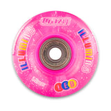 iLLUMIN8 Pink Glitter LED Light Up Roller Skate Wheels