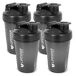 Lifespan Fitness Shaker Bottle 500ml in Black (Pack of 4)