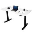 Lifespan Fitness ErgoDesk AUTO Series Automatic Standing Desk 150cm in White & Black