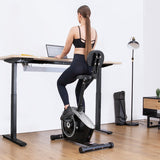 Lifespan Fitness Cyclestation 3 Exercise Bike with ErgoDesk Automatic Standing Desk 180cm in Oak/Black