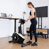 Lifespan Fitness Cyclestation 3 Exercise Bike with ErgoDesk Automatic Standing Desk 150cm in Oak/Black