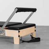 Lifespan Fitness Contour 2 Folding Wood Pilates Reformer Set (Black)