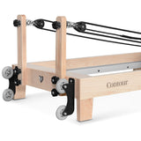 Lifespan Fitness Contour 2 Folding Wood Pilates Reformer Set (Black)