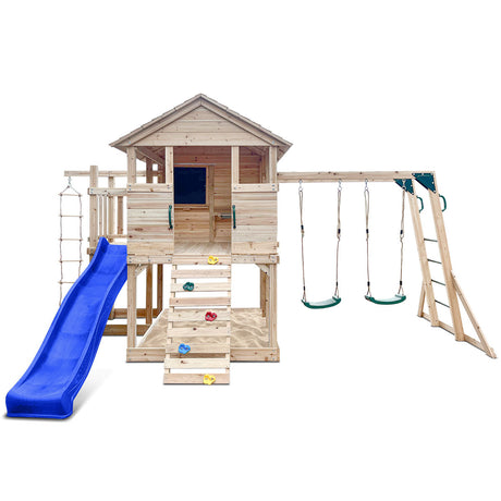 Lifespan Kids Kingston Cubby House with 2.2m Blue Slide