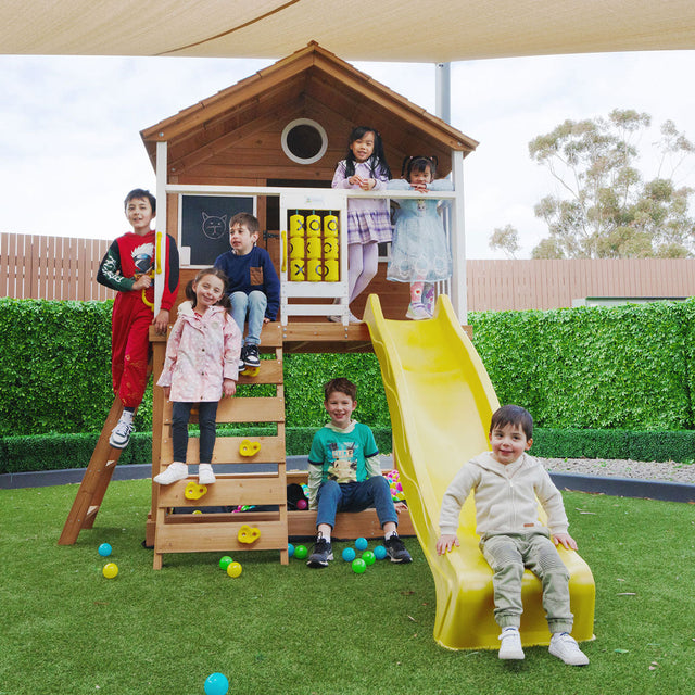 Lifespan Kids Warrigal Cubby House - Yellow Slide