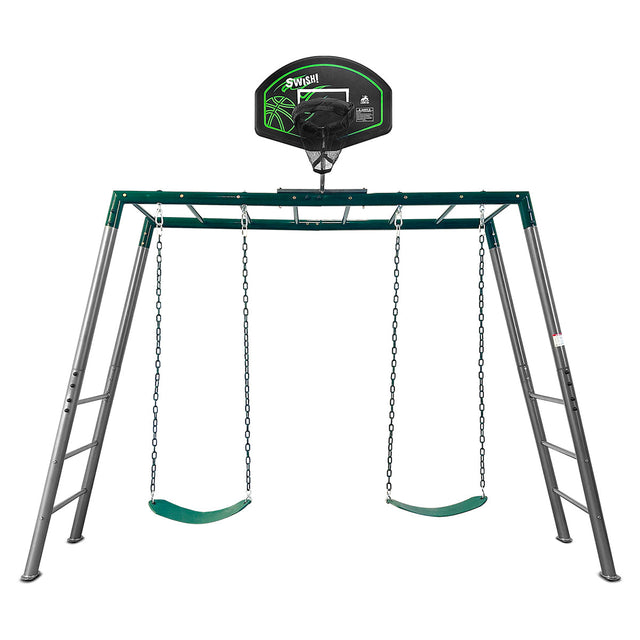 Lifespan Kids Stanley Heavy Duty Monkey Bars with Anchor Kit and Basketball Ring