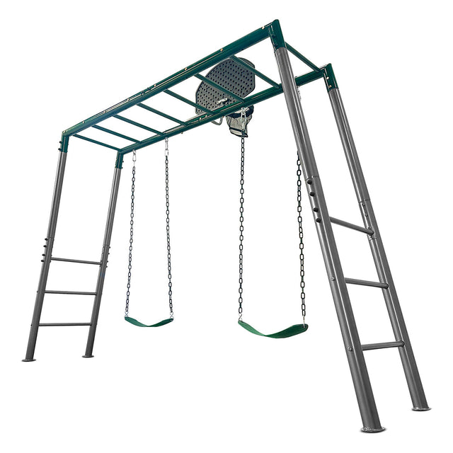 Lifespan Kids Stanley Heavy Duty Monkey Bars with Anchor Kit and Basketball Ring