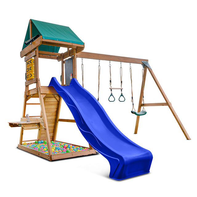 Lifespan Kids Birmingham Play Centre Set with 2.2m Blue Slide