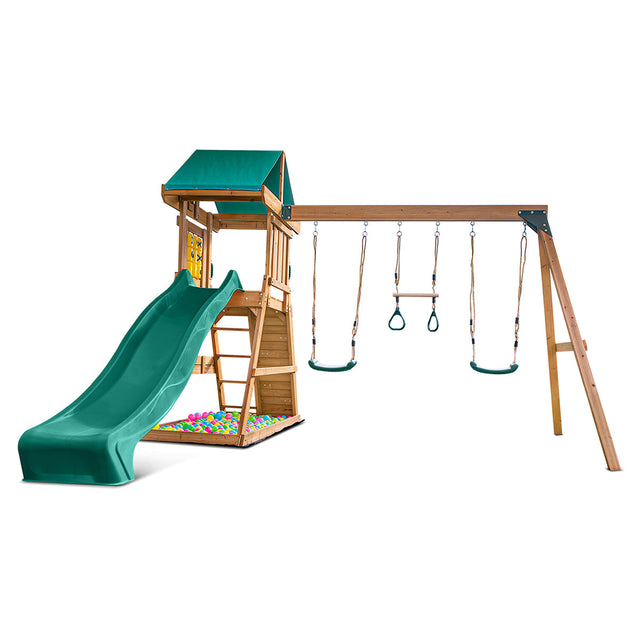 Lifespan Kids Birmingham Play Centre Set with 2.2m Green Slide