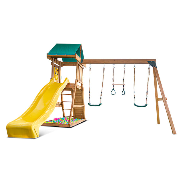 Lifespan Kids Birmingham Play Centre Set with 2.2m Yellow Slide