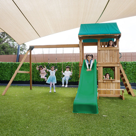 Lifespan Kids Carindale Play Centre Set with 2.2m Green Slide