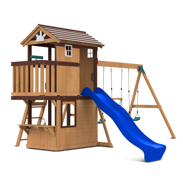 Lifespan Kids Darlington Play Centre Set with 2.2m Blue Slide