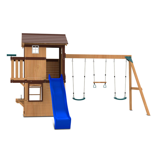 Lifespan Kids Darlington Play Centre Set with 2.2m Blue Slide