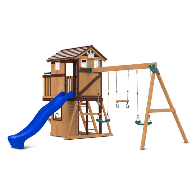 Lifespan Kids Darlington Play Centre Set with 2.2m Blue Slide