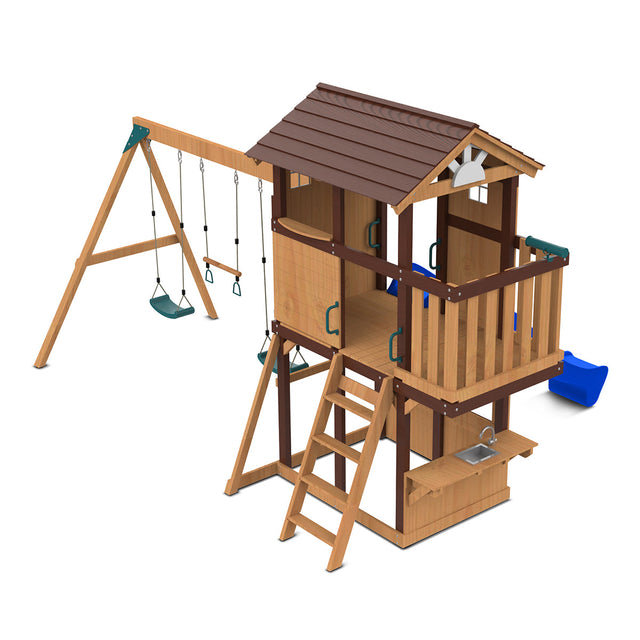 Lifespan Kids Darlington Play Centre Set with 2.2m Blue Slide