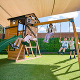 Lifespan Kids Darlington Play Centre Set with 2.2m Green Slide