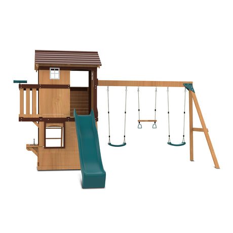 Lifespan Kids Darlington Play Centre Set with 2.2m Green Slide