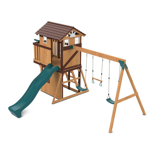 Lifespan Kids Darlington Play Centre Set with 2.2m Green Slide