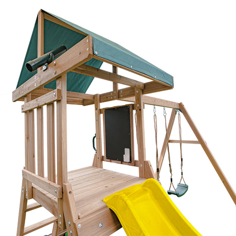 Lifespan Kids Greenvale Play Centre with 1.8m Yellow Slide