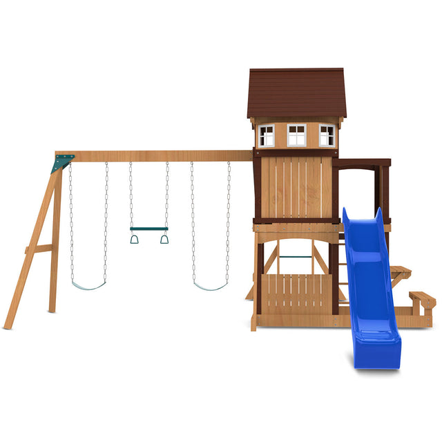 Lifespan Kids Meer Brook Play Centre Set with 2.2m Blue Slide