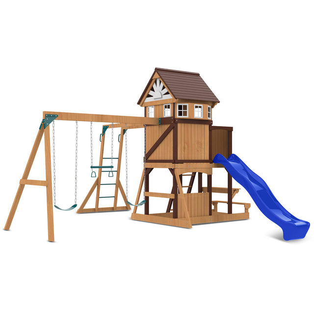 Lifespan Kids Meer Brook Play Centre Set with 2.2m Blue Slide