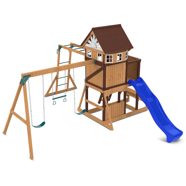 Lifespan Kids Meer Brook Play Centre Set with 2.2m Blue Slide