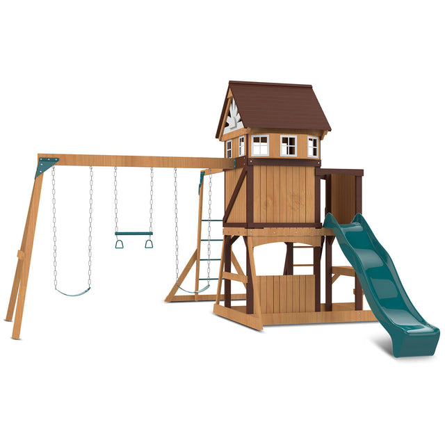 Lifespan Kids Meer Brook Play Centre Set with 2.2m Green Slide