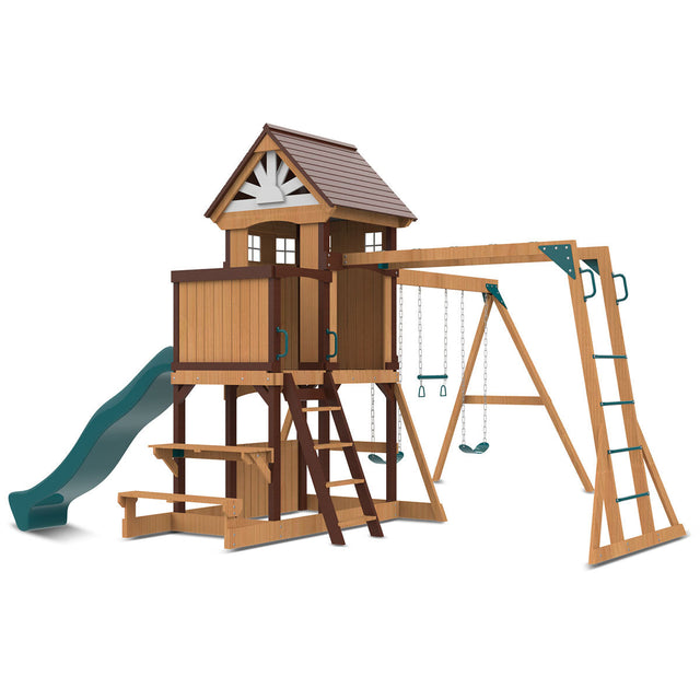 Lifespan Kids Meer Brook Play Centre Set with 2.2m Green Slide