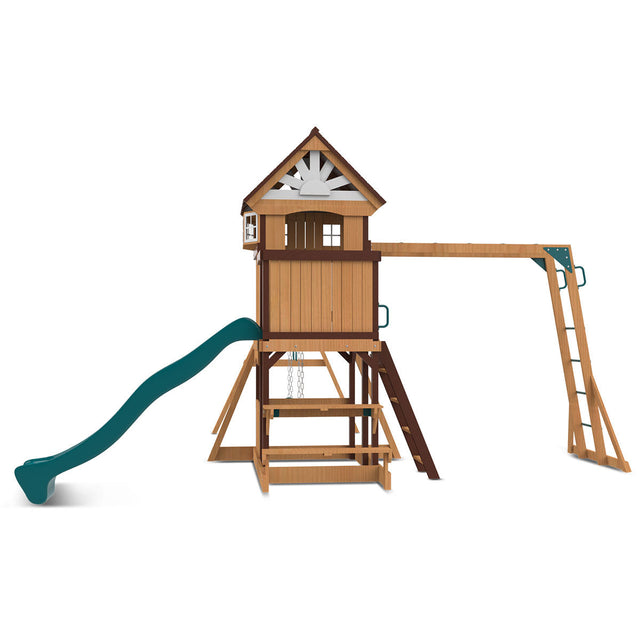 Lifespan Kids Meer Brook Play Centre Set with 2.2m Green Slide