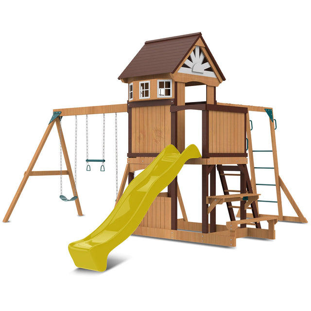 Lifespan Kids Meer Brook Play Centre Set with 2.2m Yellow Slide