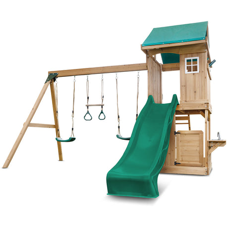 Lifespan Kids Montrose Play Centre Set with 2.2m Green Slide