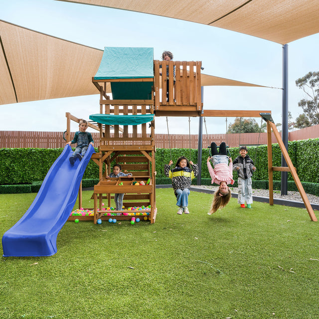 Lifespan Kids Walton Play Centre Set with 2.2m Blue Slide