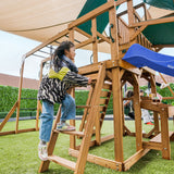 Lifespan Kids Walton Play Centre Set with 2.2m Blue Slide